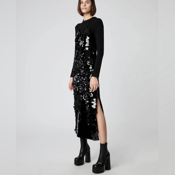 Altuzarra Dresses & Skirts - Altuzarra Wynnifred Wool Knit Gradient Pailette Cocktail Dress